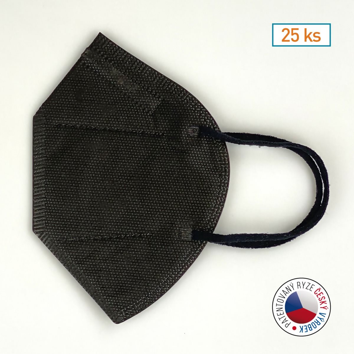 NANO M.ON Jednorazový nanovláknový respirátor FFP2 NR čierny 25 ks