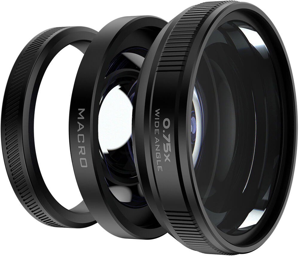 FREEWELL Fuji X100VI/X100V 2-in-2 Wide Angle & Macro Lens Black