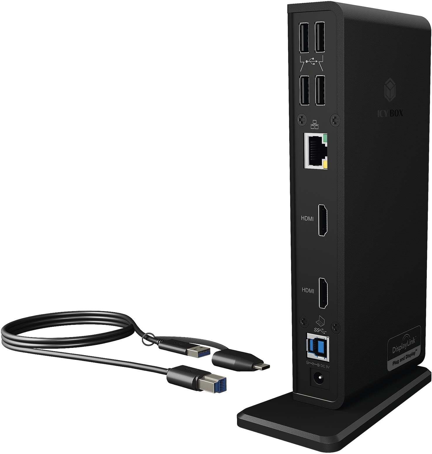 Icy Box IB-DK2251AC na Notebooky a PC