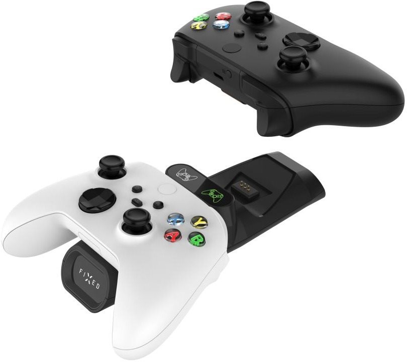 FIXED Charging Station na dva bezdrôtové ovládače Xbox Series S X a One čierny