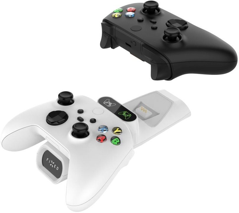 FIXED Charging Station na dva bezdrôtové ovládače Xbox Series S X a One biely