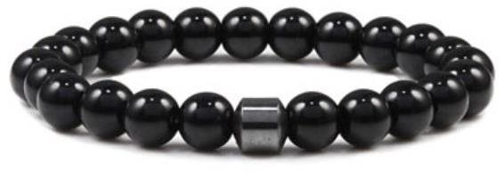 Flor de Cristal Náramok z pravých kameňov Hematit