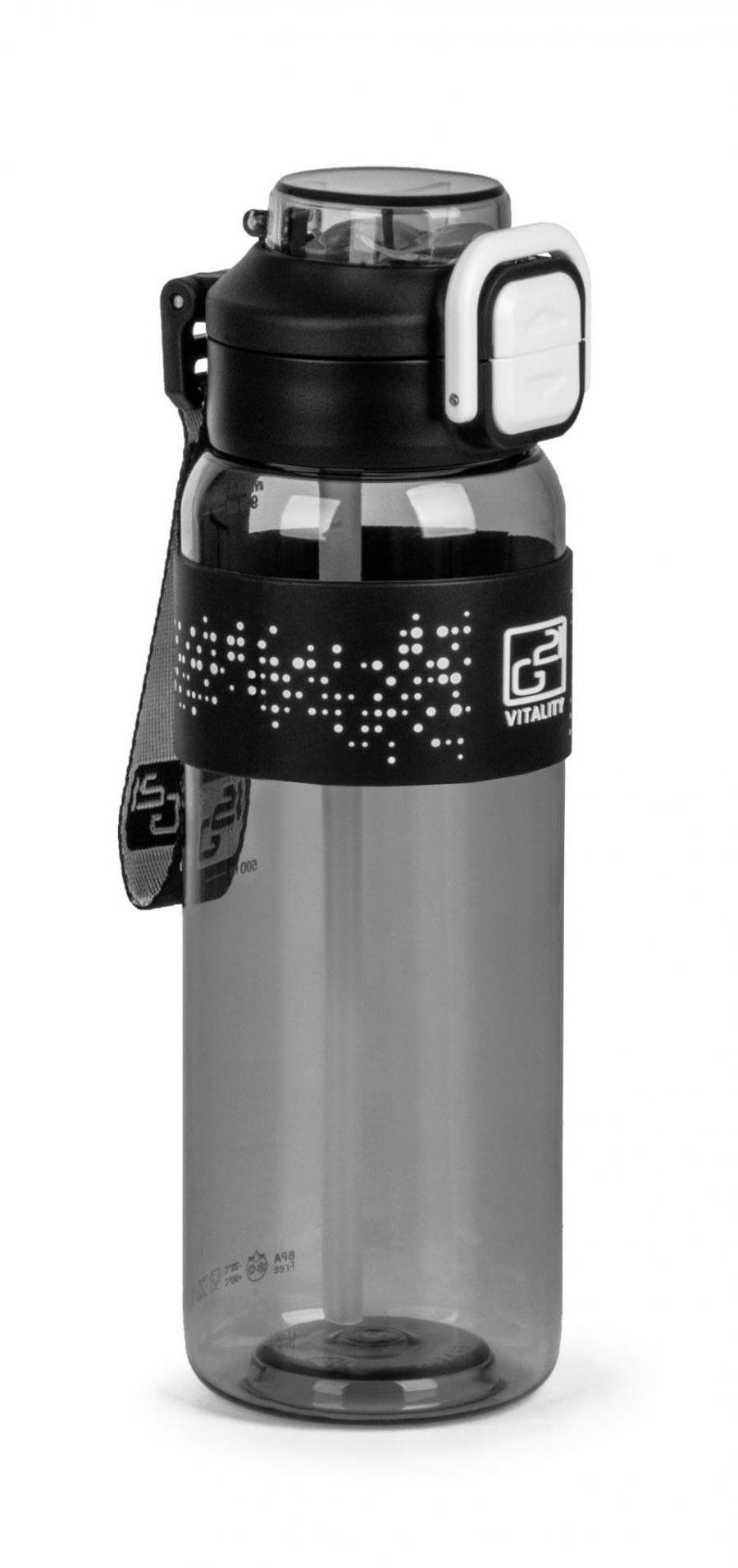 G21 Fľaša na vodu 1000 ml sivá