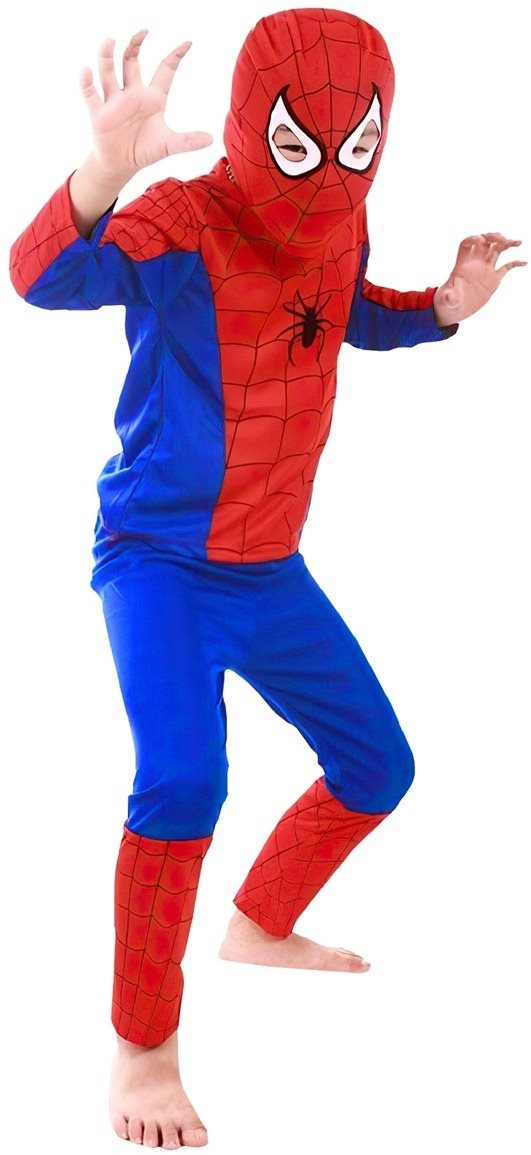 Aga4Kids Detský kostým Spiderman veľkosť M, 110 – 120 cm