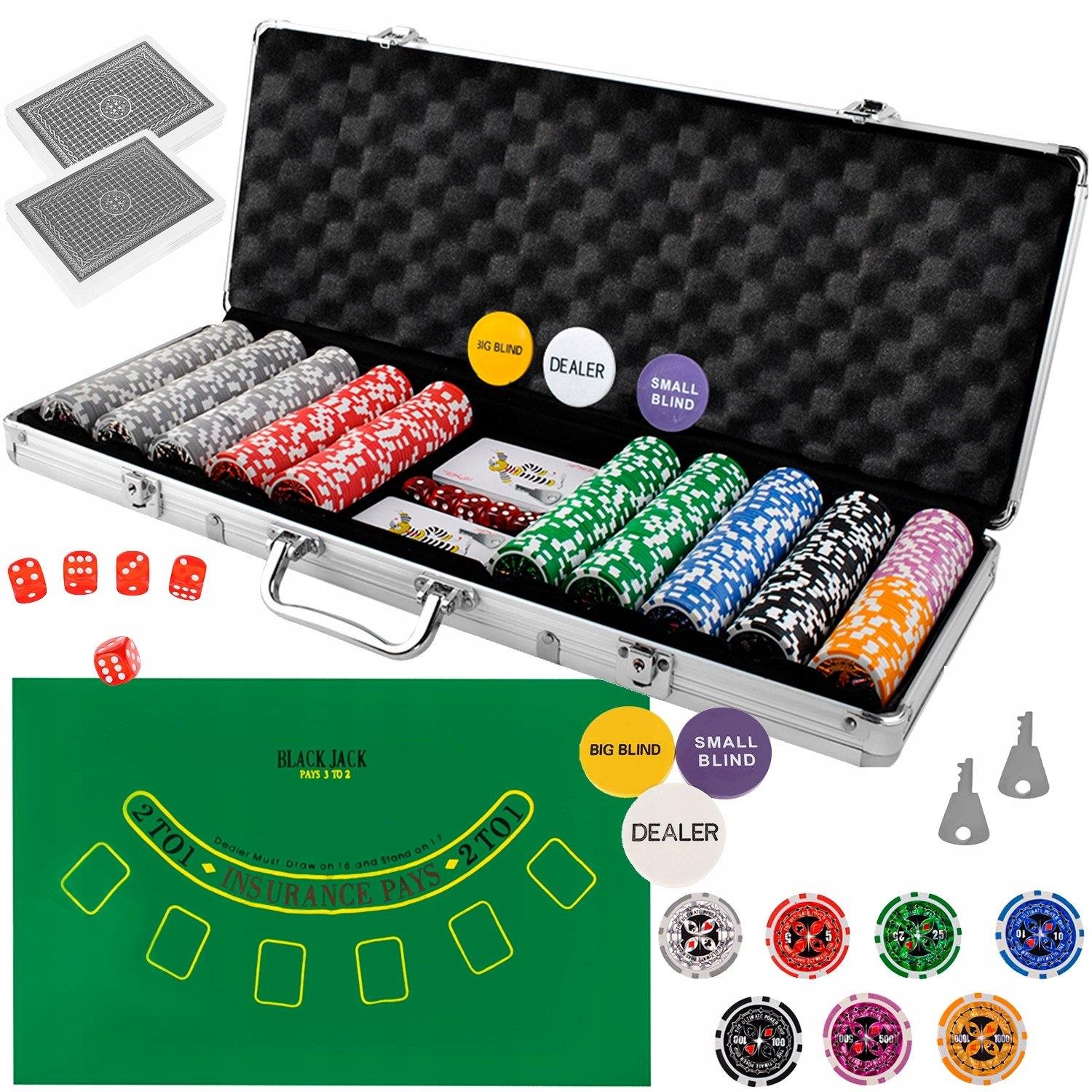 Malatec 23529 Poker súprava 500 žetónov HQ