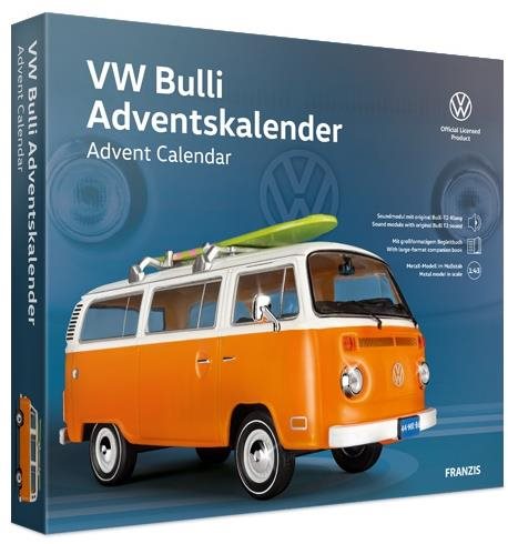 Franzis adventný kalendár VW Bulli T2 oranžový 1:43