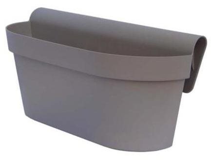 GARDINO Truhlík na zábradlie ESPRIT, 30 cm, mocca