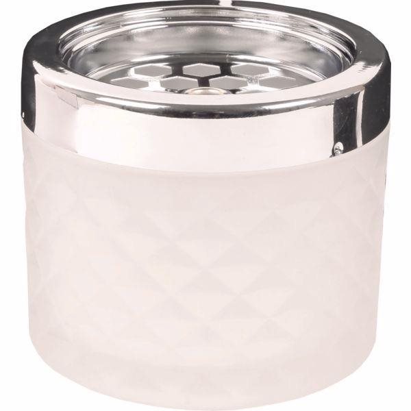 Gastro Popolník vonkajší do vetra sklenený 9,6 cm, biely