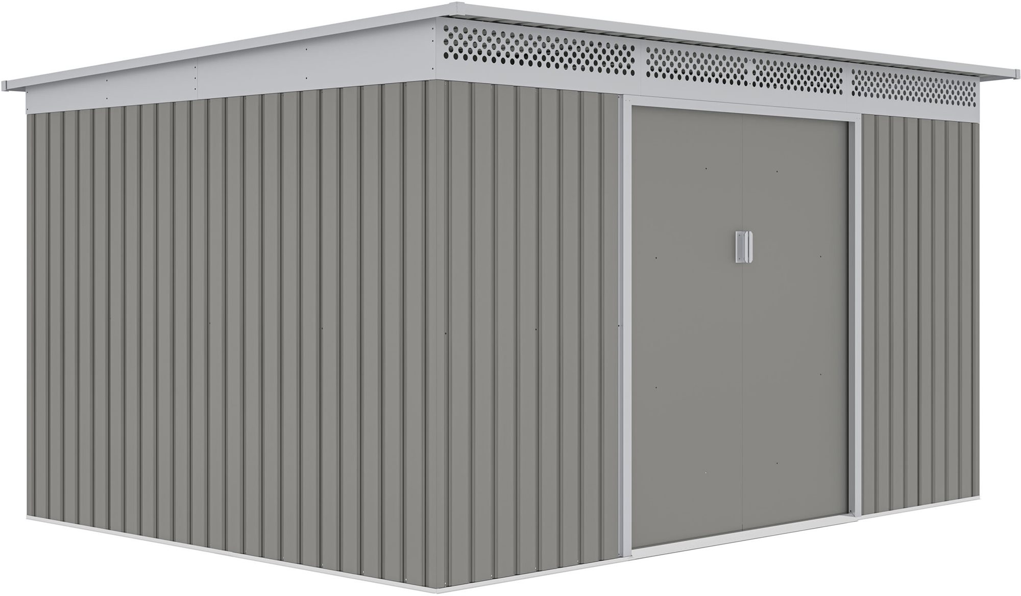 G21 Domček záhradný GRAH 915, metalický sivý 340 × 269 cm