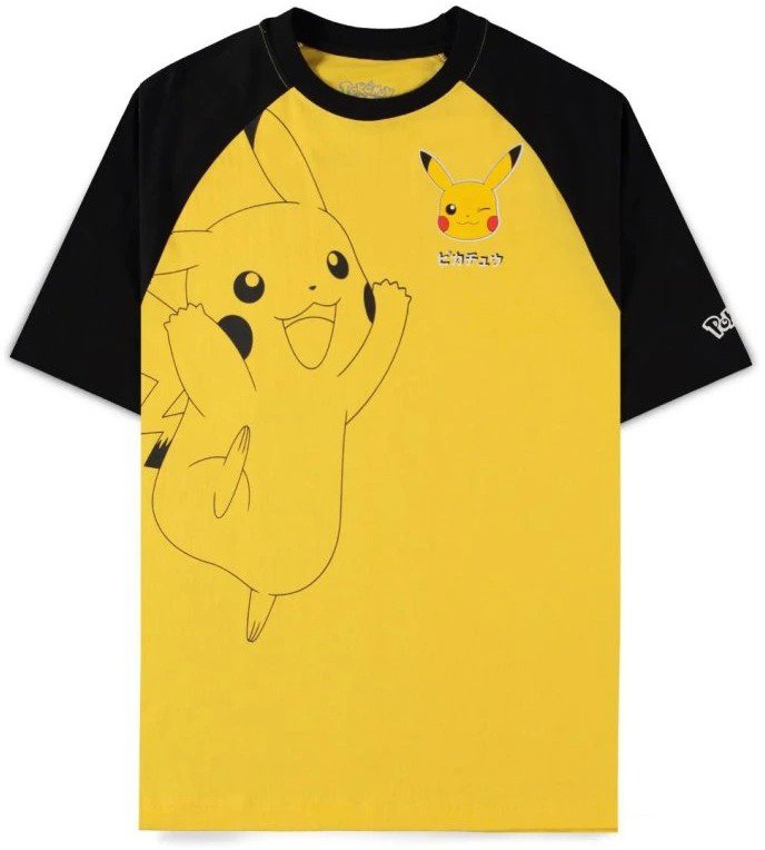 Pokémon – Pikachu Black and Yellow – tričko XS