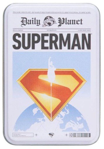 Superman – Daily Planet – hracie karty v plechovej krabičke