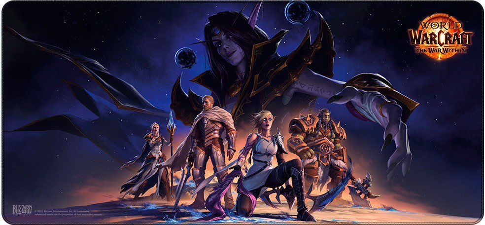 World of Warcraft – The War Within 20th Anniversary – Podložka pod myš a klávesnicu