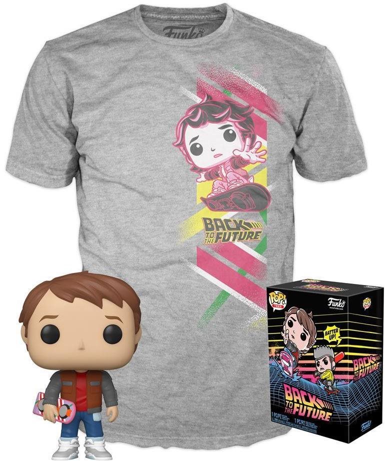 Funko POP! & Tee BTTF - Marty w/Hoverboard- S