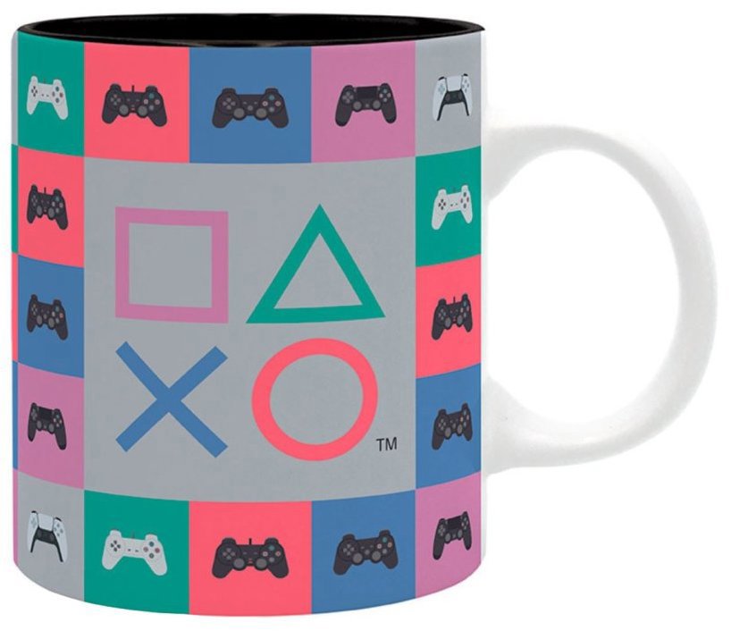 Playstation – 5 generations of gamepads – Hrnček