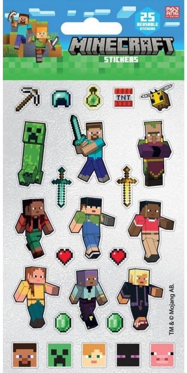 Minecraft: Glow icons – samolepky