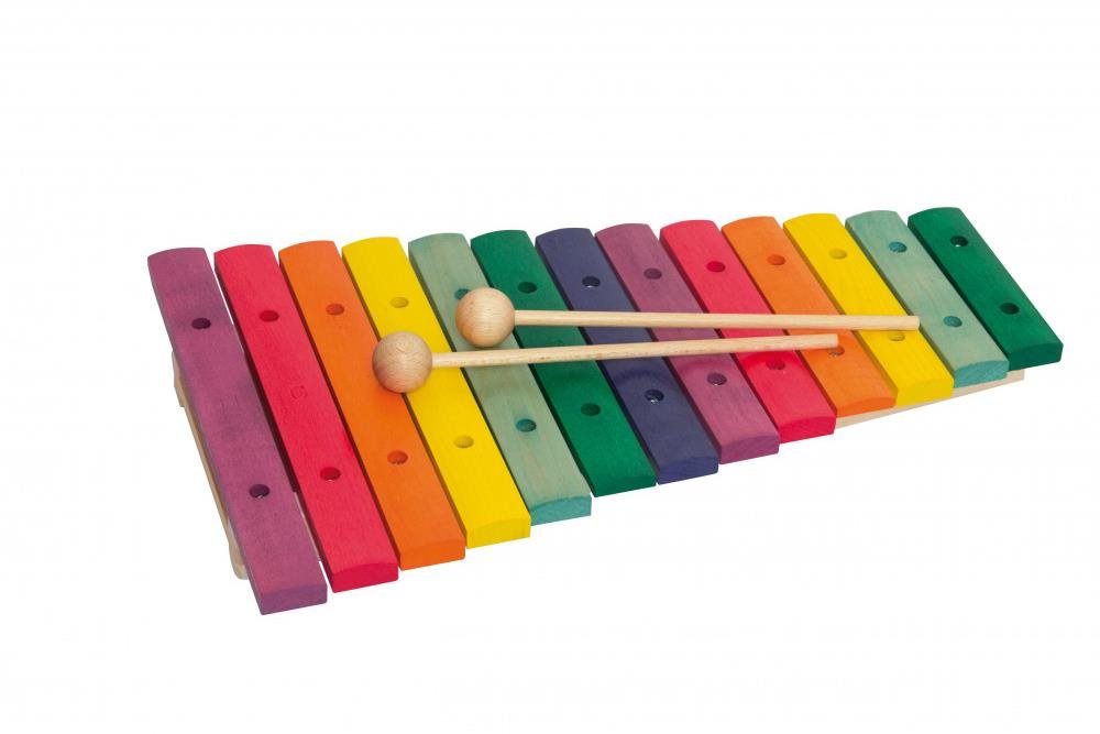 Goldon xylofon vo farbách Boomwhackers h2 – g4