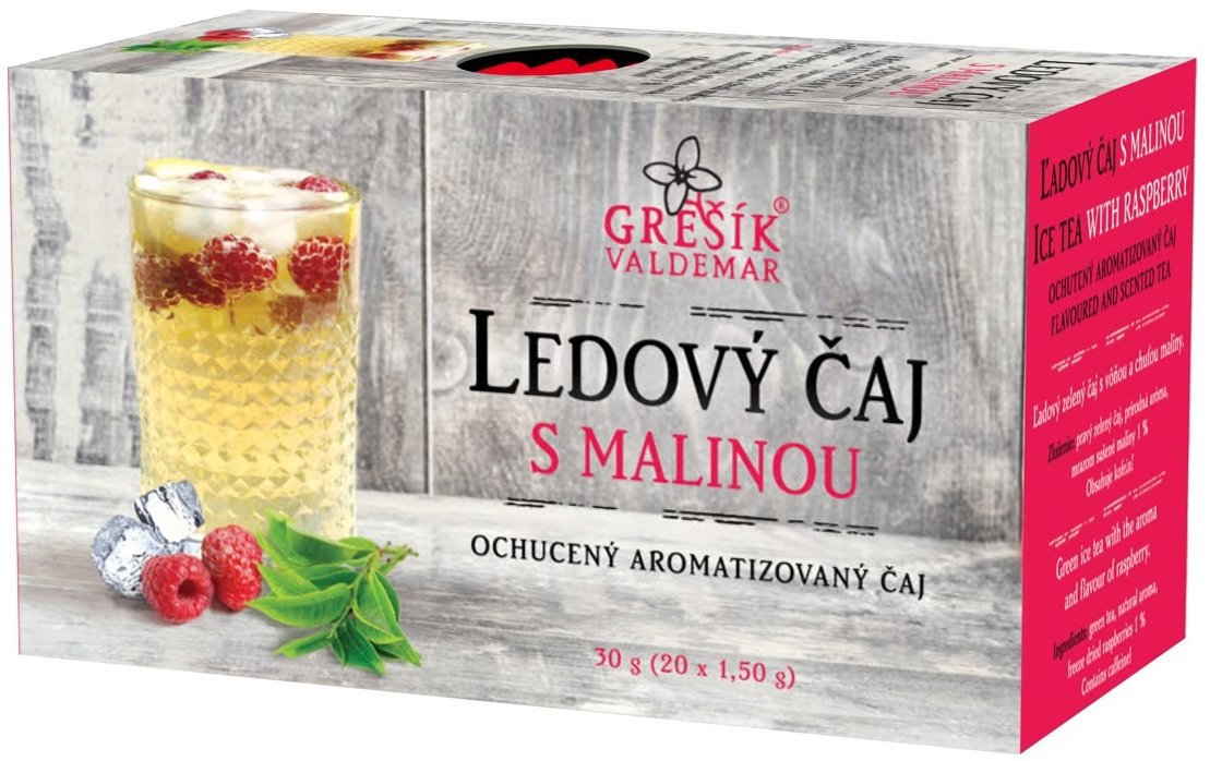 Grešík Valdemar Ledový čaj s malinou 20 × 1,5 g n.s.