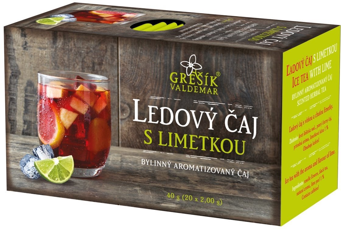 Grešík Valdemar Ledový čaj s limetkou 20 × 2 g n.s.