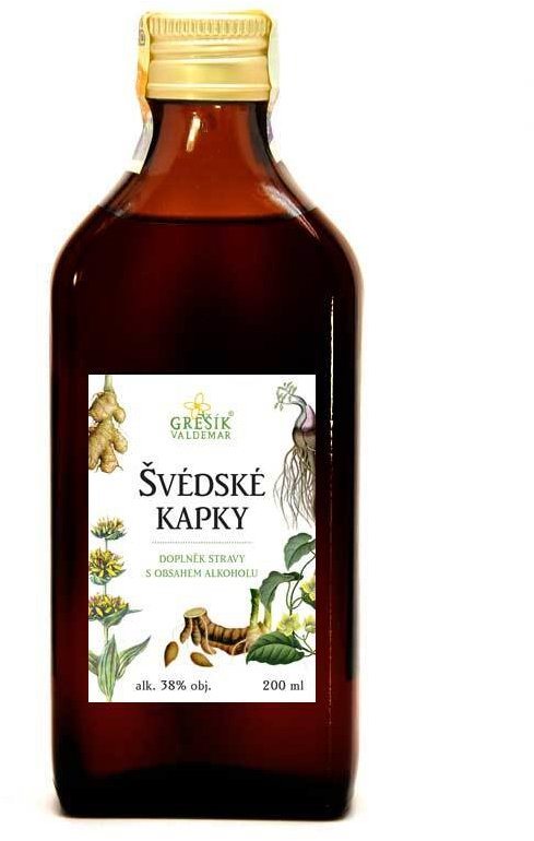 Grešík Valdemar Švédske kvapky 200 ml
