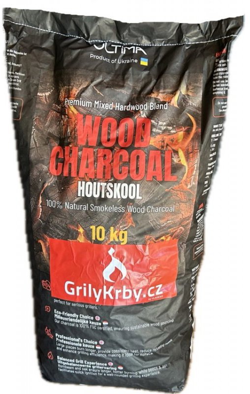 grilykrby Drevené uhlie Premium 10 kg