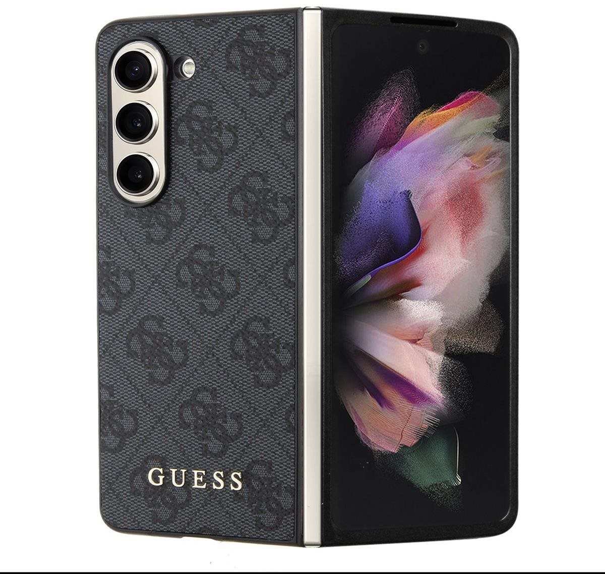 Guess 4G Charms Zadný kryt na Samsung Galaxy Z Fold 5 Grey