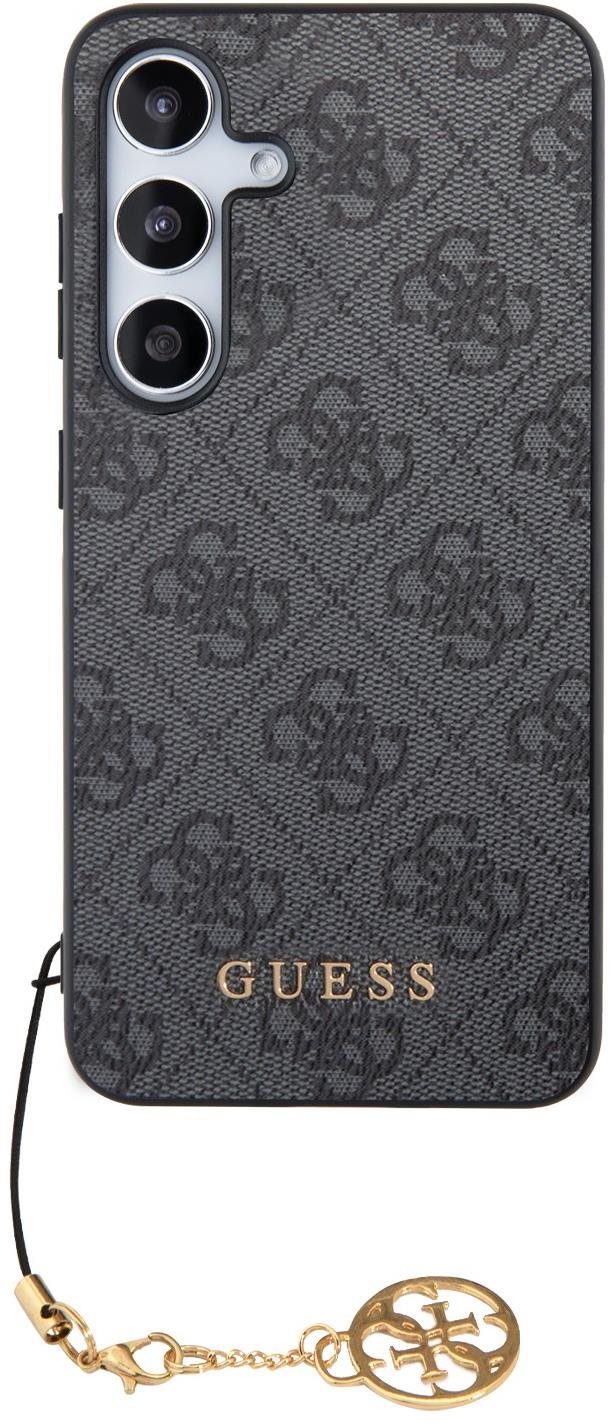 Guess 4G Charms Zadný Kryt na Samsung Galaxy S24 Grey