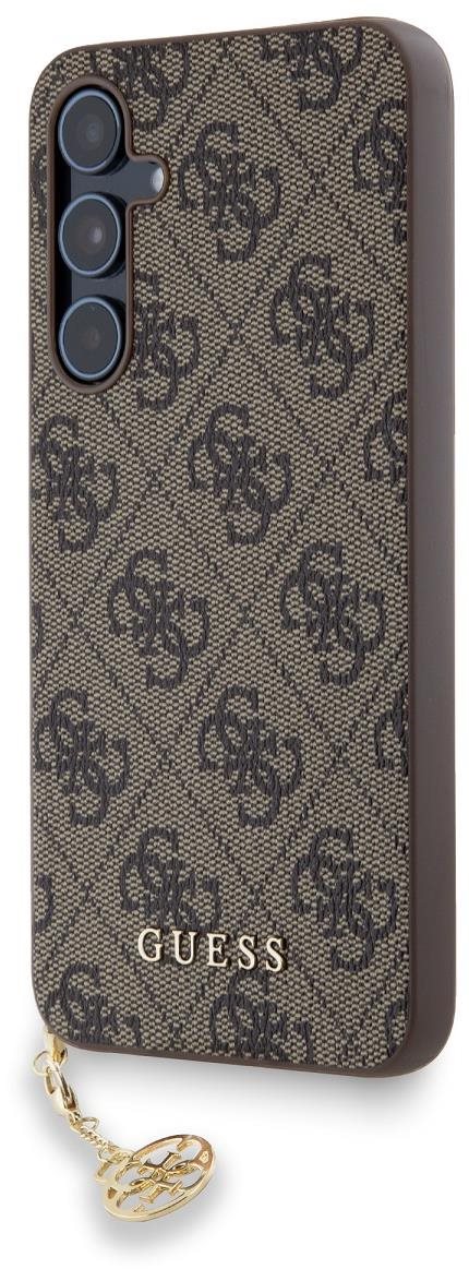Guess 4G Charms Zadný Kryt na Samsung Galaxy A55 Brown
