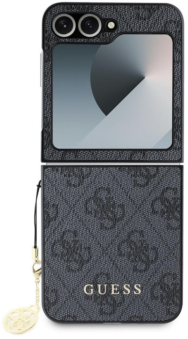 Guess 4G Charm Zadný Kryt pre Samsung Galaxy Z Flip6 Grey