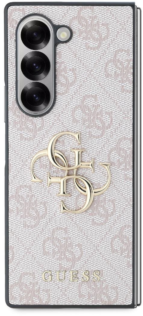 Guess PU 4G Metal Logo Zadný Kryt na Samsung Galaxy Z Fold6 Pink