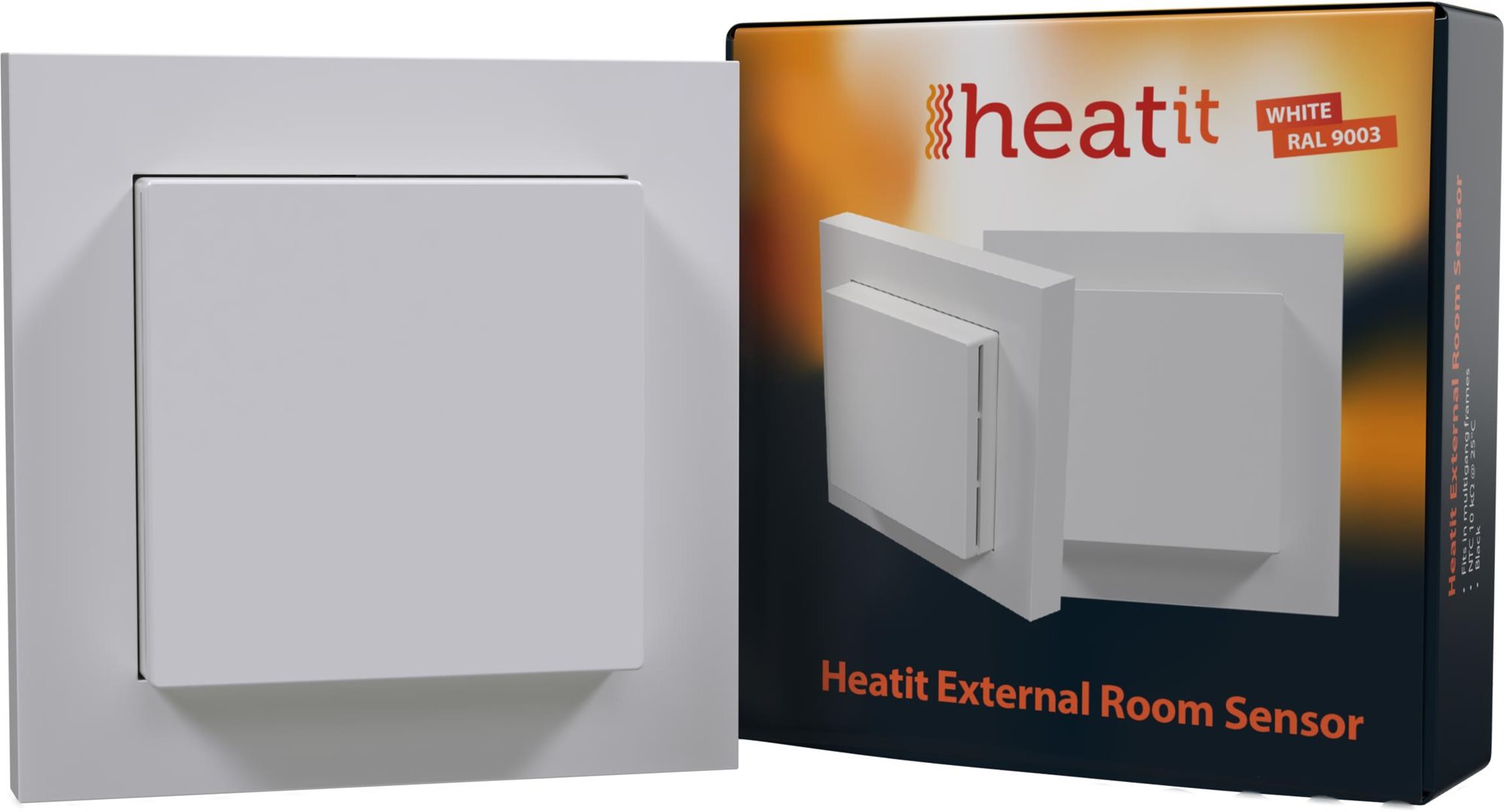 HEATIT Externý teplotný senzor biela RAL 9003