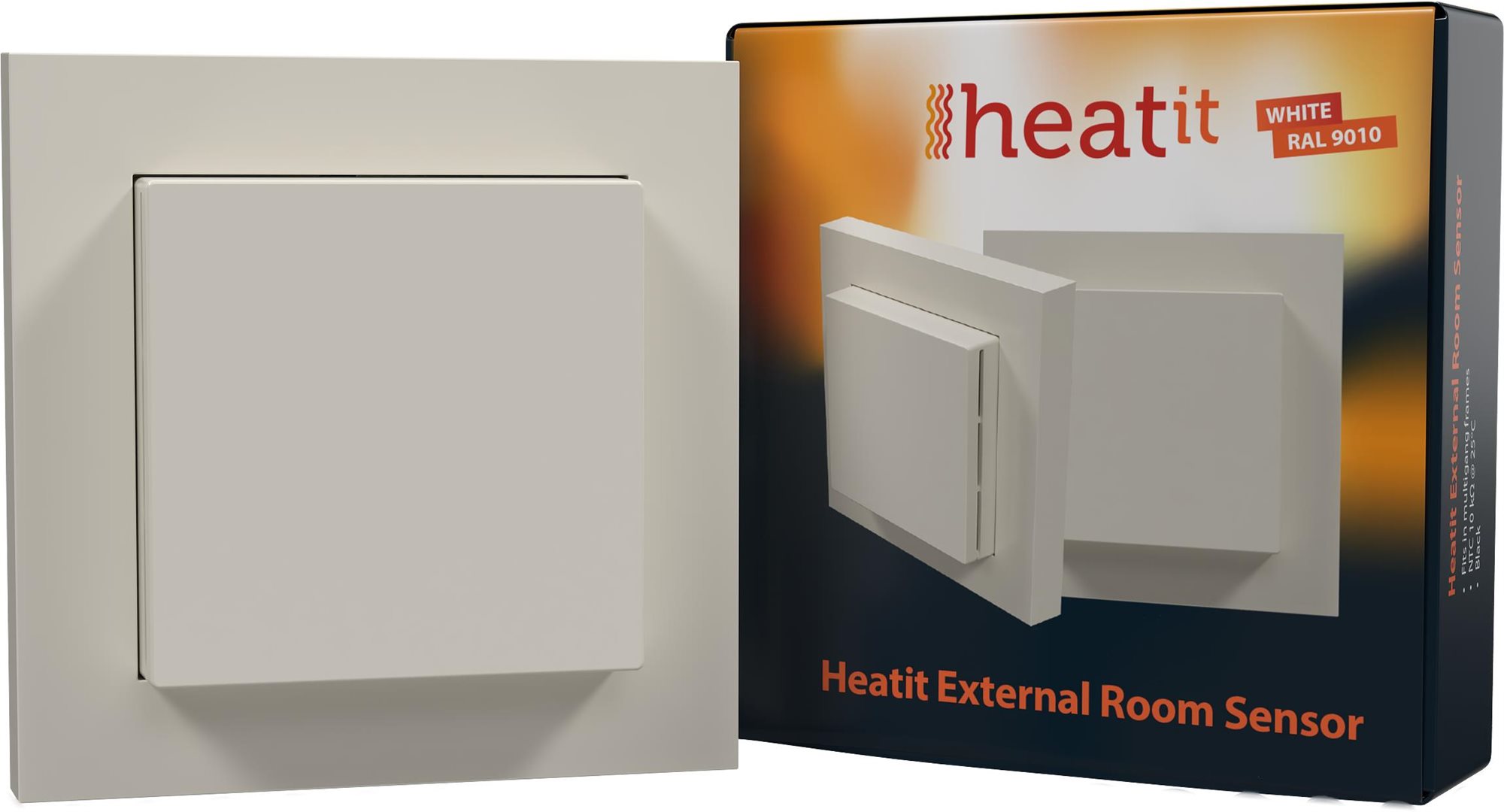 HEATIT Externý teplotný senzor biela RAL 9010