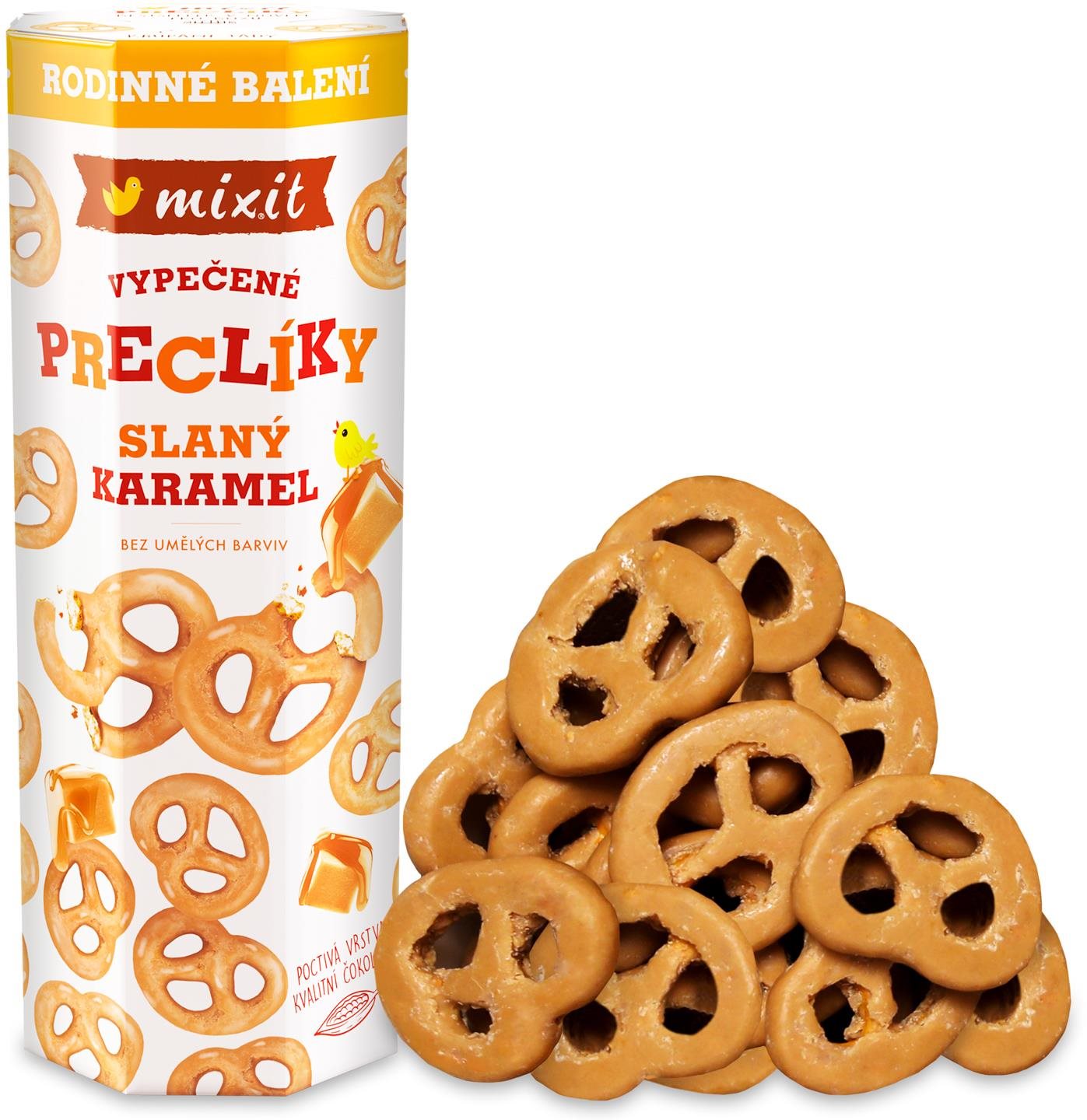 Mixit Veľké Mixit praclíky – slaný karamel 500 g