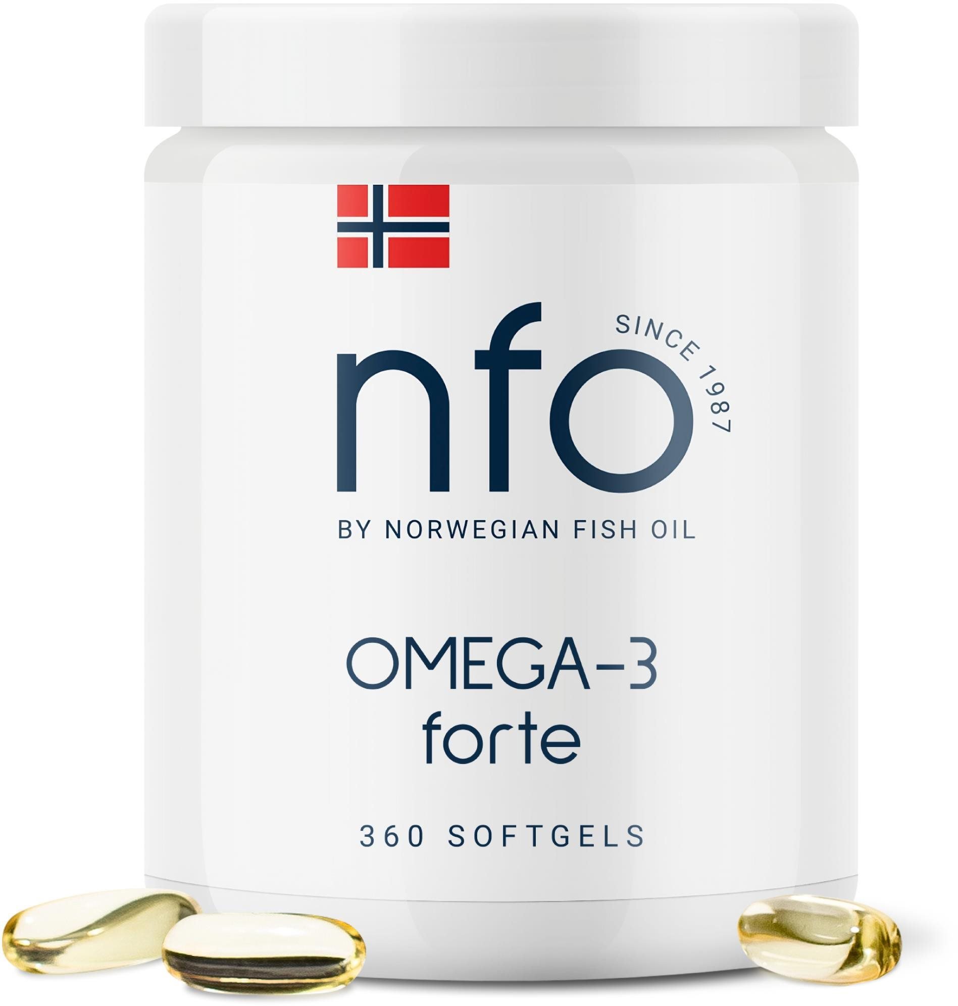 NFO Omega-3 Forte [360 mäkkých kapsúl]
