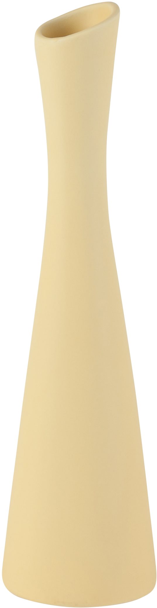 by inspire Váza „X“ (8 × 30 cm), žltá