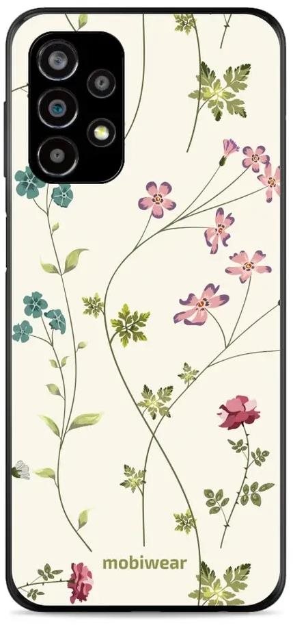 Mobiwear Glossy lesklý na Samsung Galaxy A23/A23 5G – G035G – Tenké rastlinky s kvetmi