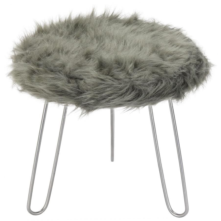 StarDeco Stolička sivá 28 cm