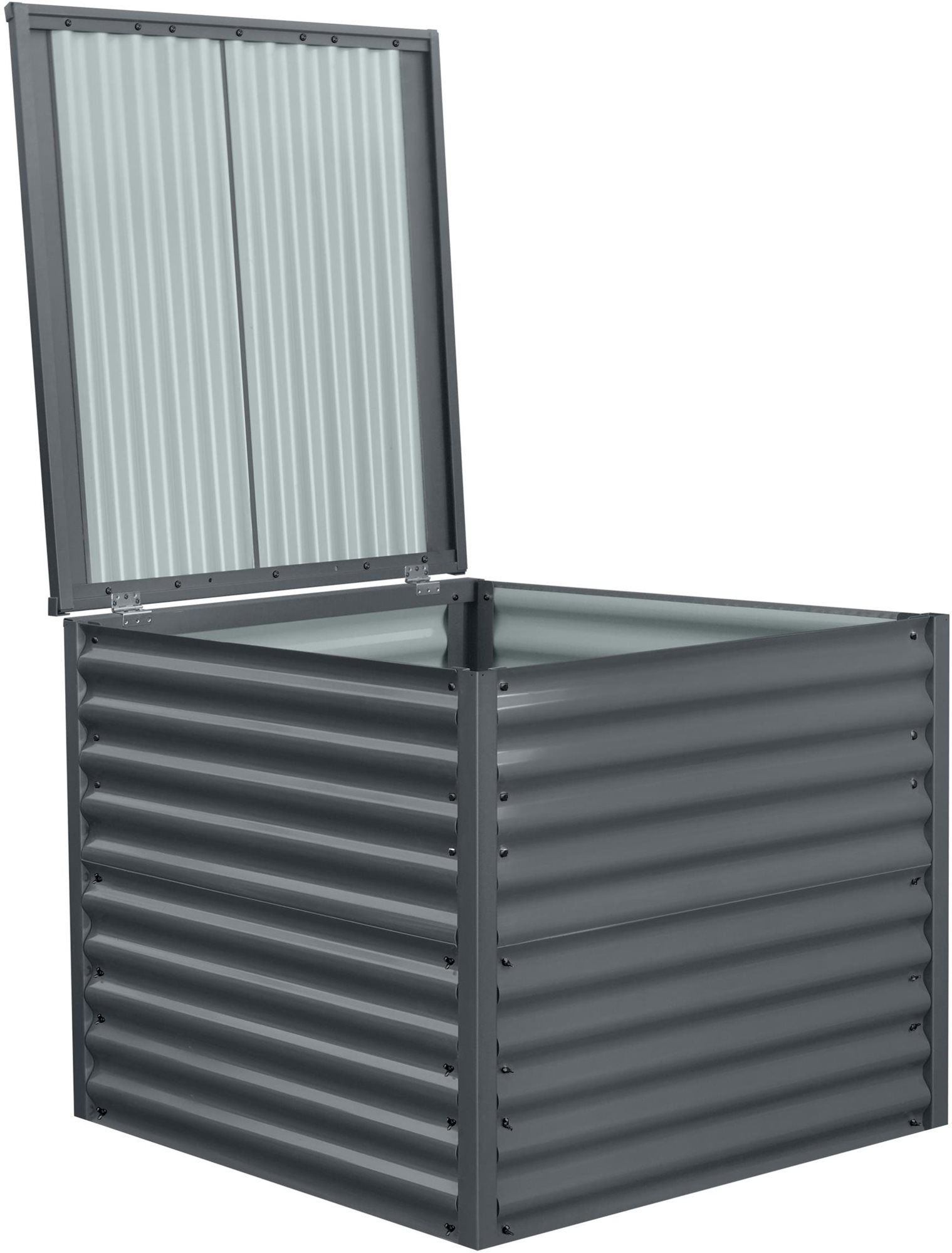 ROJAPLAST Kompostér plechový Premium 820 l 98 × 98 × 85 cm