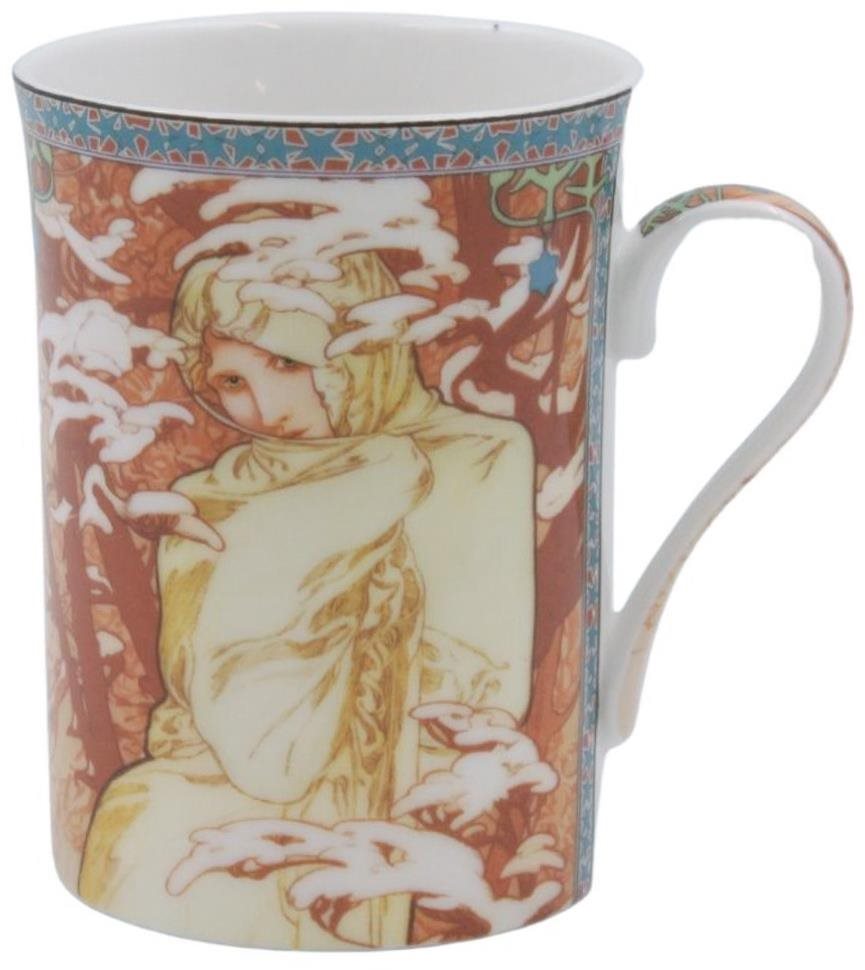Home Elements porcelánový hrnček 300 ml, Mucha, Zima