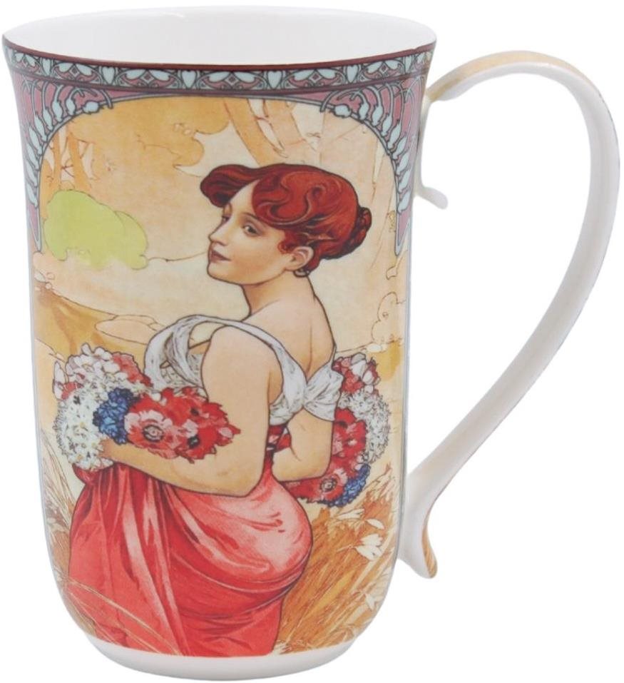 Home Elements porcelánový hrnček 400 ml, Mucha Leto
