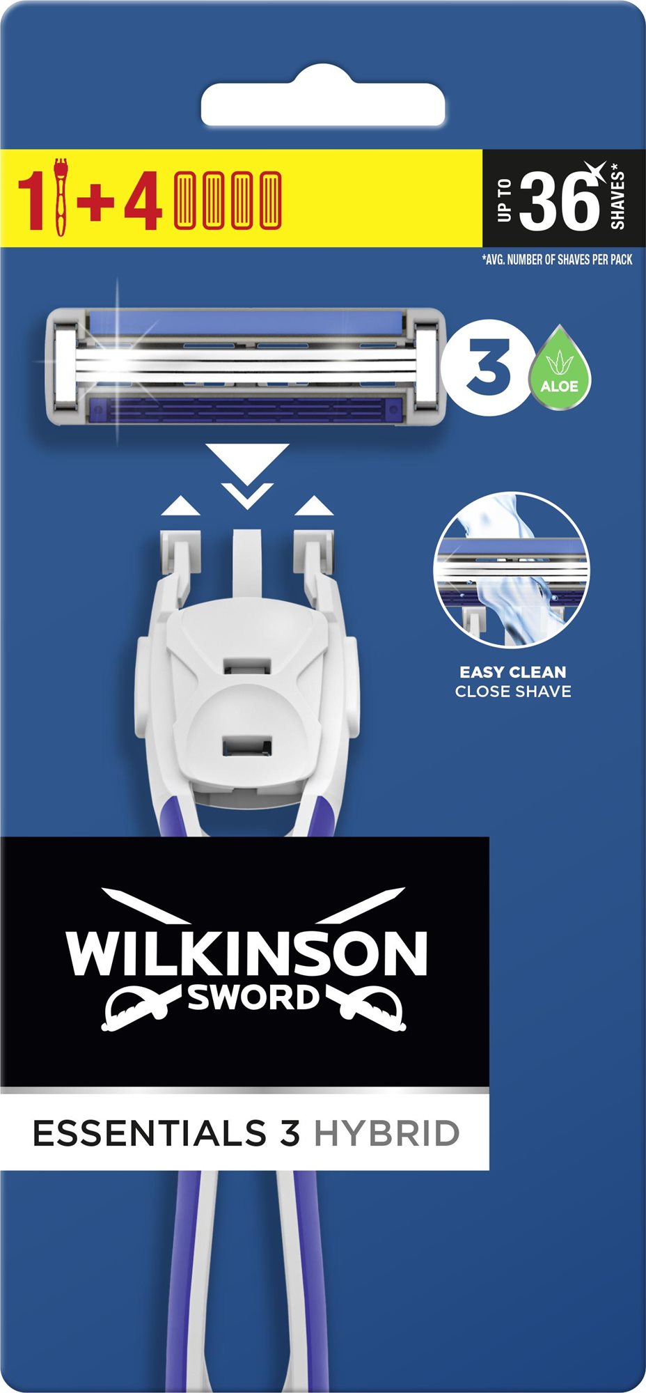 WILKINSON EssentiaH14l 3 Hybrid + 4 náhradné hlavice