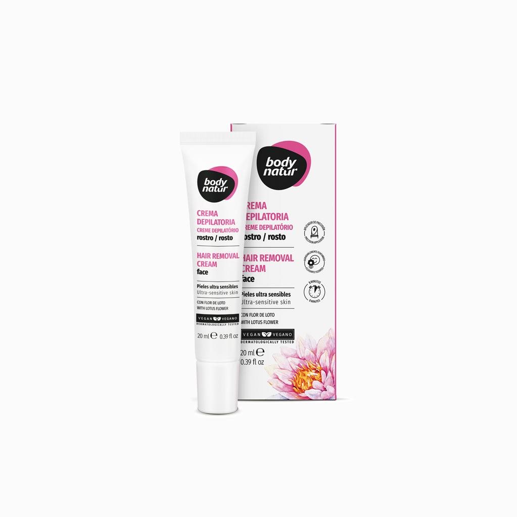 BODY NATUR Depilačný krém na tvár s lotosovým kvetom 20 ml