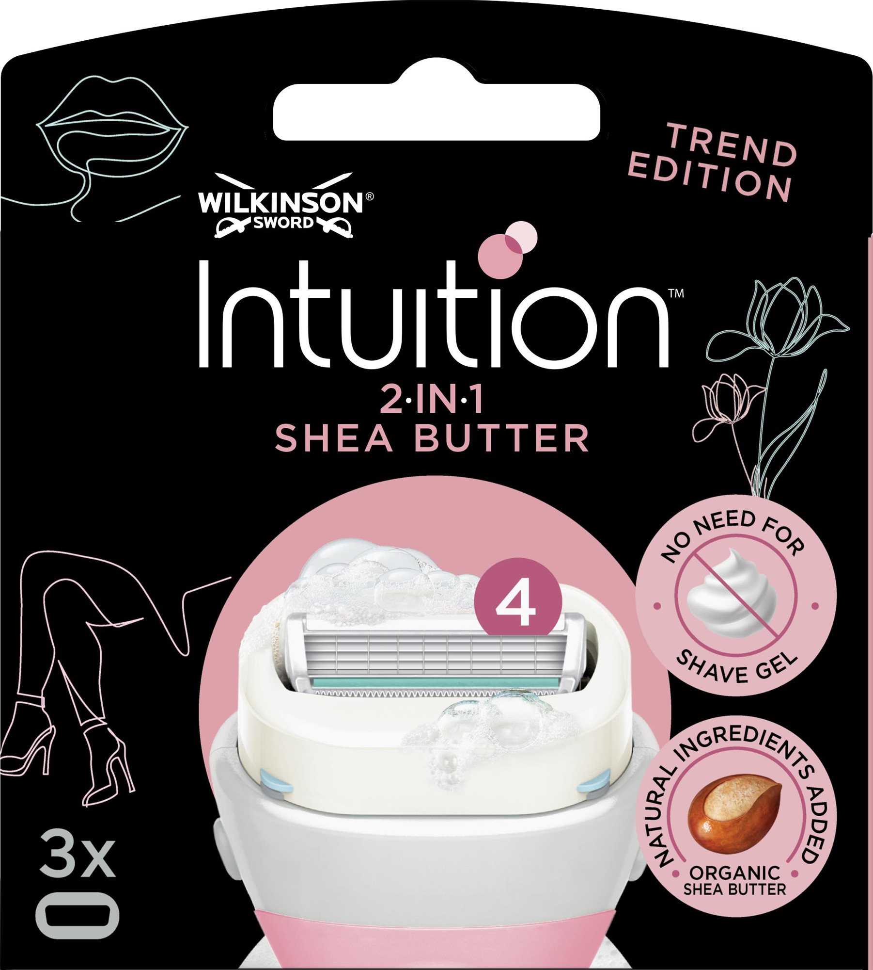 WILKINSON Intuition Shea Butter 3 ks