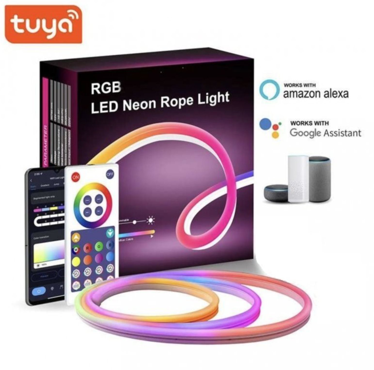 BOT Smart LED pásik Neon, RGB, 5 m