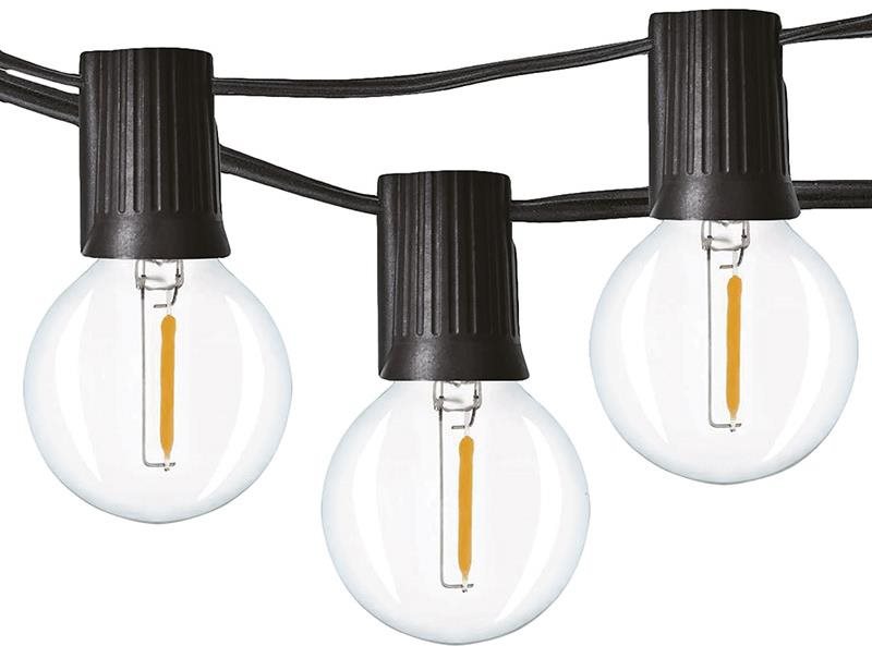 Solight LED vonkajšia reťaz s žiarovkami, 25 žiaroviek, 15 m + 5 m, 20 W, teplá biela