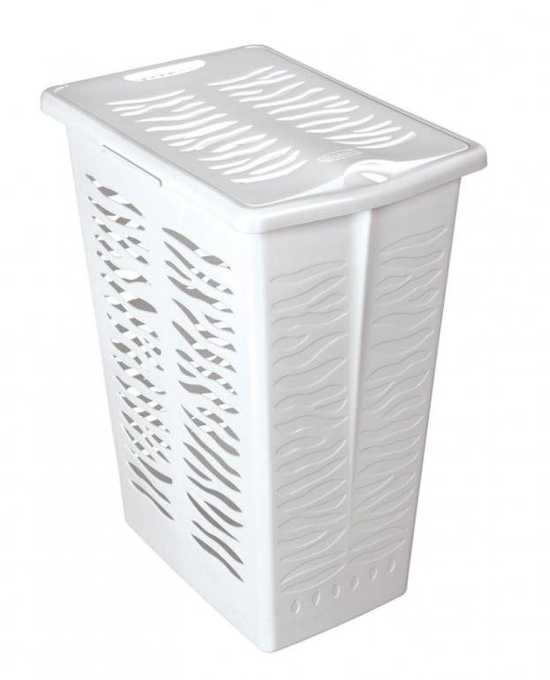 Branq Bielizňový kôš Zebra 30 l, biely