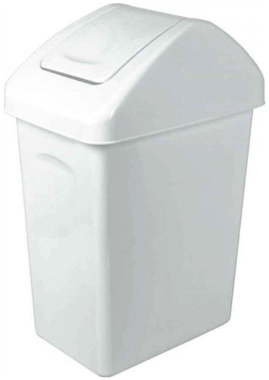 Branq Odpadkový kôš s výklopným vekem 10 l – biely