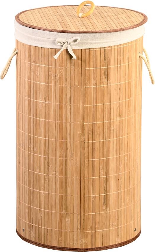 KESPER Kôš na bielizeň okrúhly, bambus, 35 × 60 cm