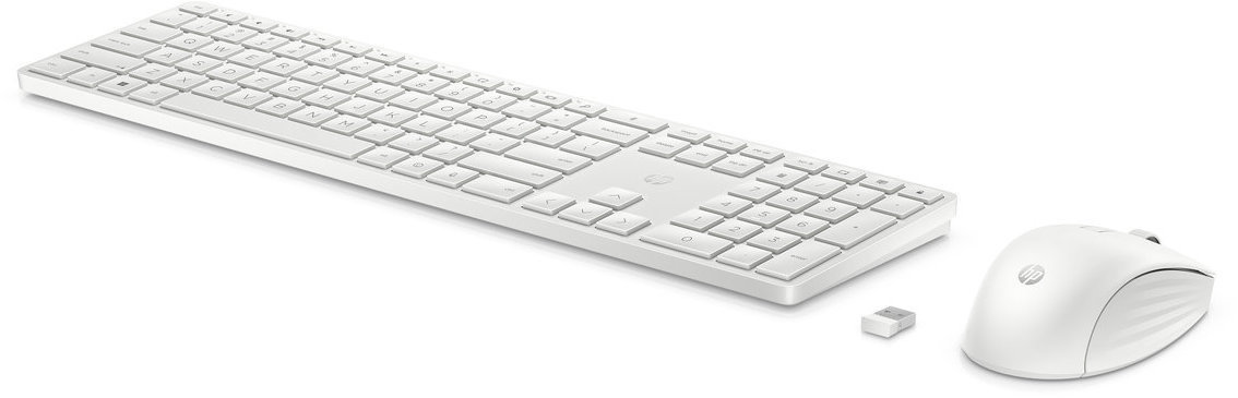 HP 655 Wireless Mouse and Keyboard White - SK/SK