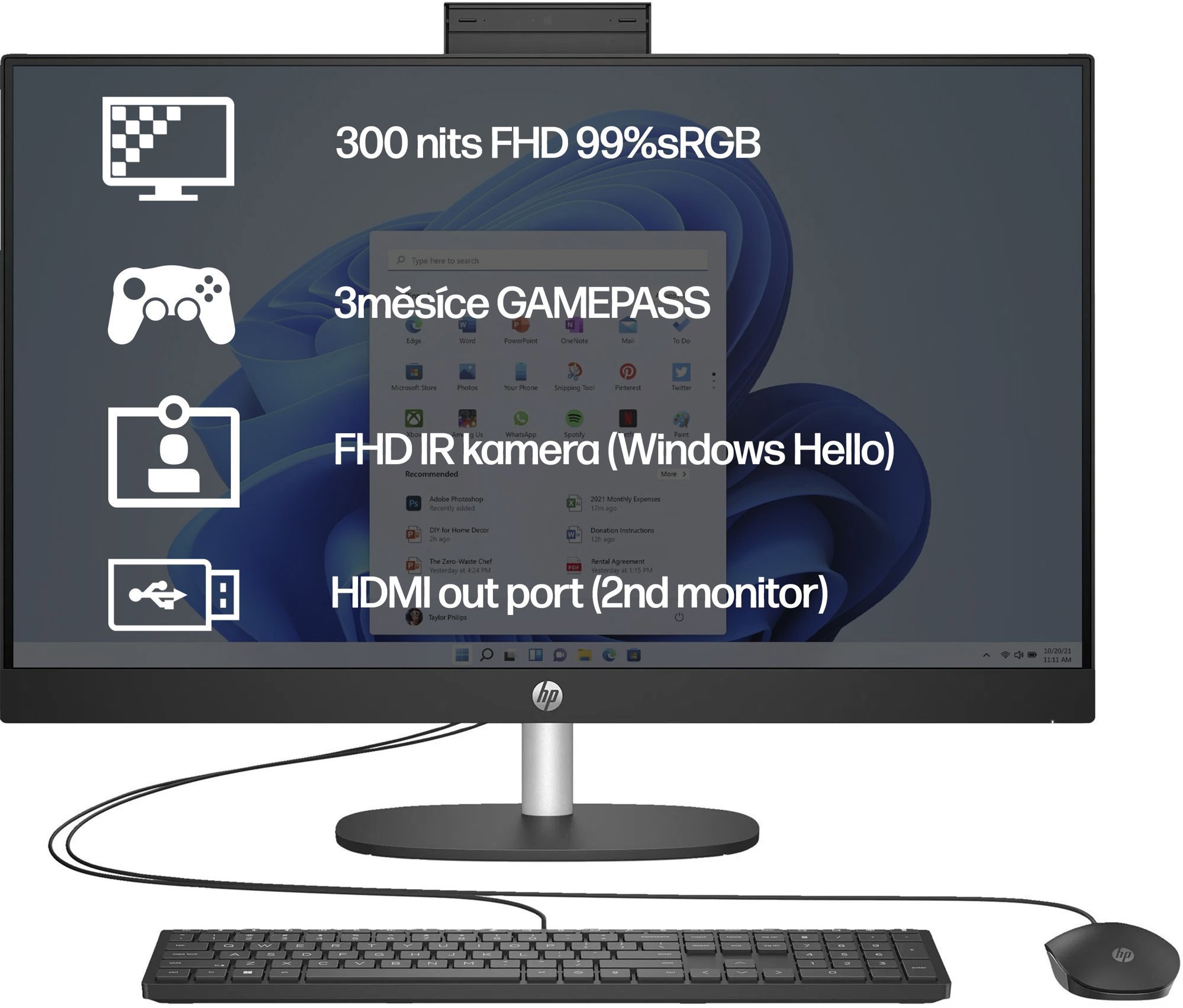 HP 27-cr0912nc Black