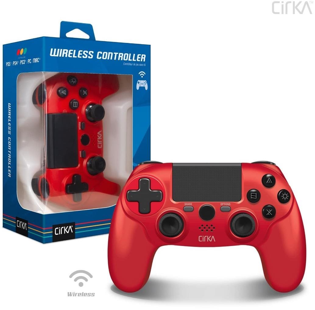 Cirka NuForce Wireless Game Controller for PS4/PC/Mac (Red)